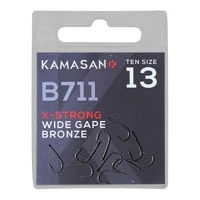 Kamasan B711 X Strong Wide Gape Bronze Spade Hooks